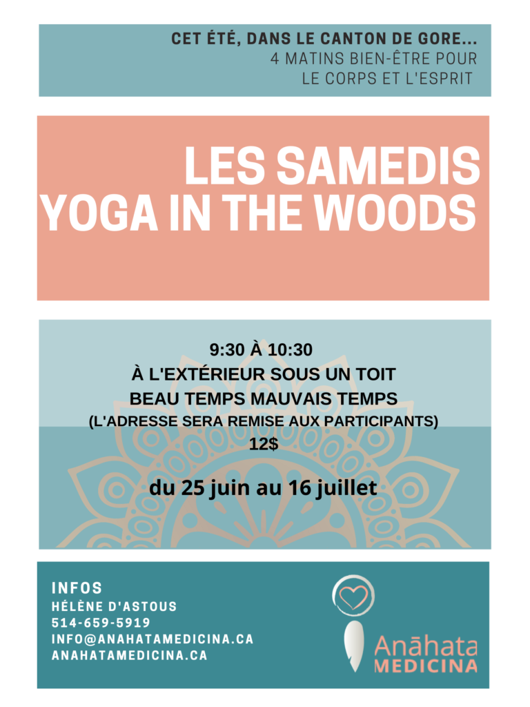 Yoga in the woods @ chez-moi